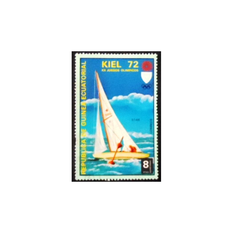 Imagem do selo postal da Guiné Equatorial de 1972 Star