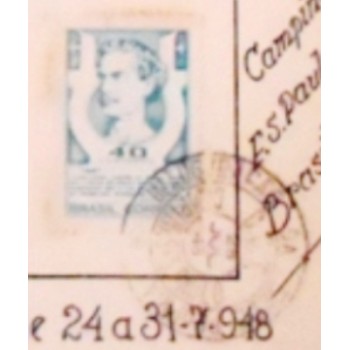 Folhinha Particular de 1948 1ª Exposição Filatélica Campinas b - selo