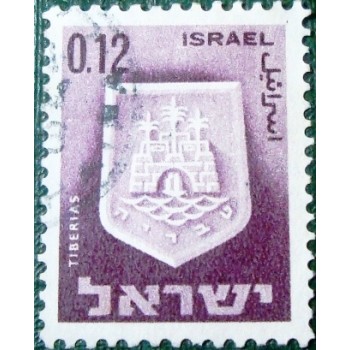 Imagem similar à do selo postal de Israel de 1966 Tiberias anunciado