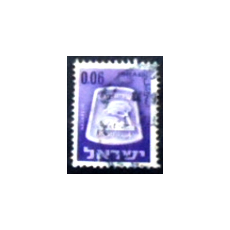 Imagem do selo postal de Israel de 1966 Nazareth U x anunciado