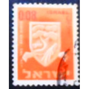 Imagem do selo postal de Israel de 1966 Beer Sheva anunciado