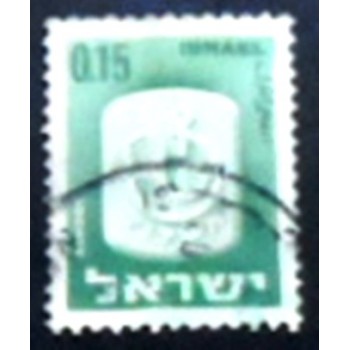 Imagem similar à doselo postal de Israel de 1965 Ashdod Ux anunciado