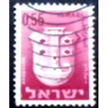 Imagem similar à do selo postal de Israel de 1967 Ashqelon anunciado