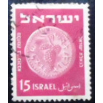 Imagem similar à do selo postal de Israel de 1949 Bunch of Grapes anunciado