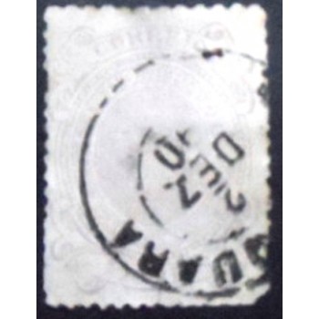 Imagem do selo postal do Brasil de 1890 - Cruzeiro do Sul 100  B anunciado