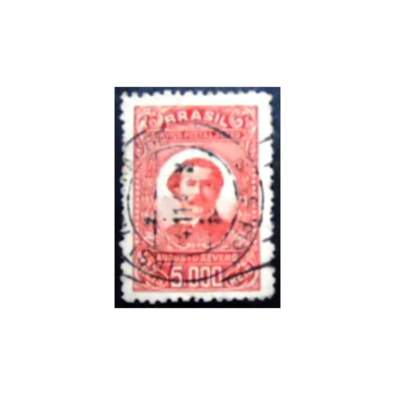 Imagem similar à do selo postal do Brasil de 1933  Augusto Severo U anunciado