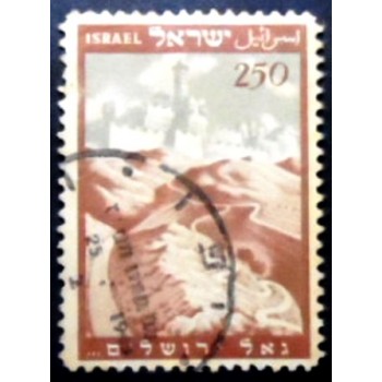 Imagem do selo postal de Israel de 1949 Constituent Assembly anunciado