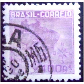 Selo postal do Brasil de 1942 Inauguração Oficial de Goiânia U