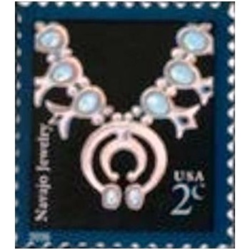 Selo postal dos Estados Unidos de 2005 Navajo Jewelry