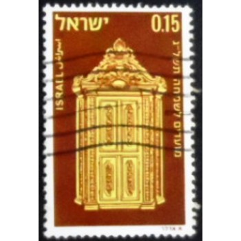 Imagem do selo postal de Israel de 1972 Ancona Ark anunciado