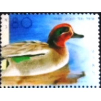 Imagem do selo postal de Israel de 1989 - Shelduck M anunciado