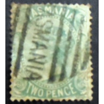 Imagem do selo postal da Tanzânia de 1878 Queen Victoria 2 anunciado