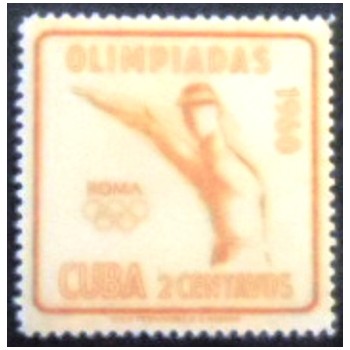 Imagem do selo postal de Cuba de 1960 Pistol Shooting anunciado