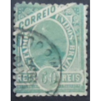 Imagem do selo postal do Brasil de 1900 Pão de Açúcar 50 U anunciado