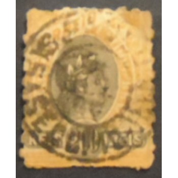Imagem do selo postal do Brasil de 1899 República aM anunciado
