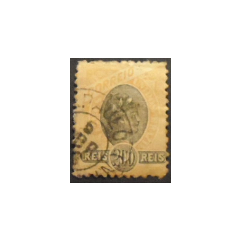 Imagem similar à do selo Postal do Brasil de 1894 República 200 U