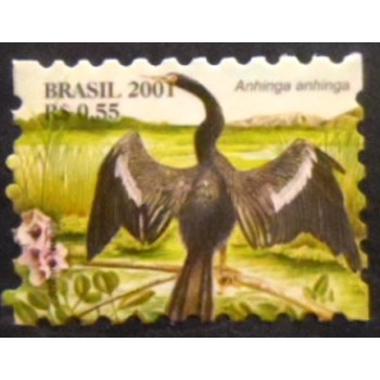 Imagem do selo postal do Brasil de 2001 Biguatinga M