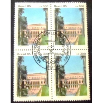 Imagem da quadra de selos postais de 1985 Museu Histórico MCC