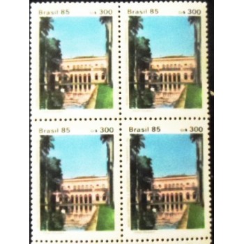 Imagem da quadra de selos postais de 1985 Museu Histórico M