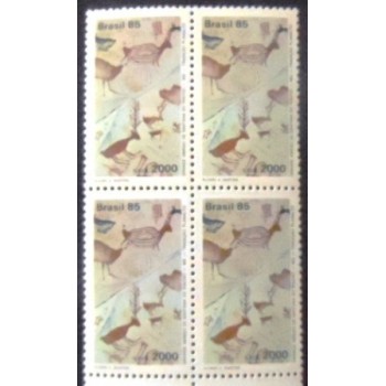 Imagem da quadra de selos postais do Brasil de 1985 Santana do Riacho
