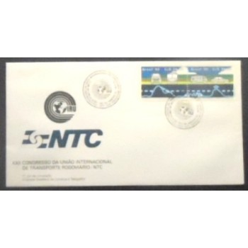 Imagem do FDC Oficial de 1990 nº 502 Congresso Internacional Transportes 12461