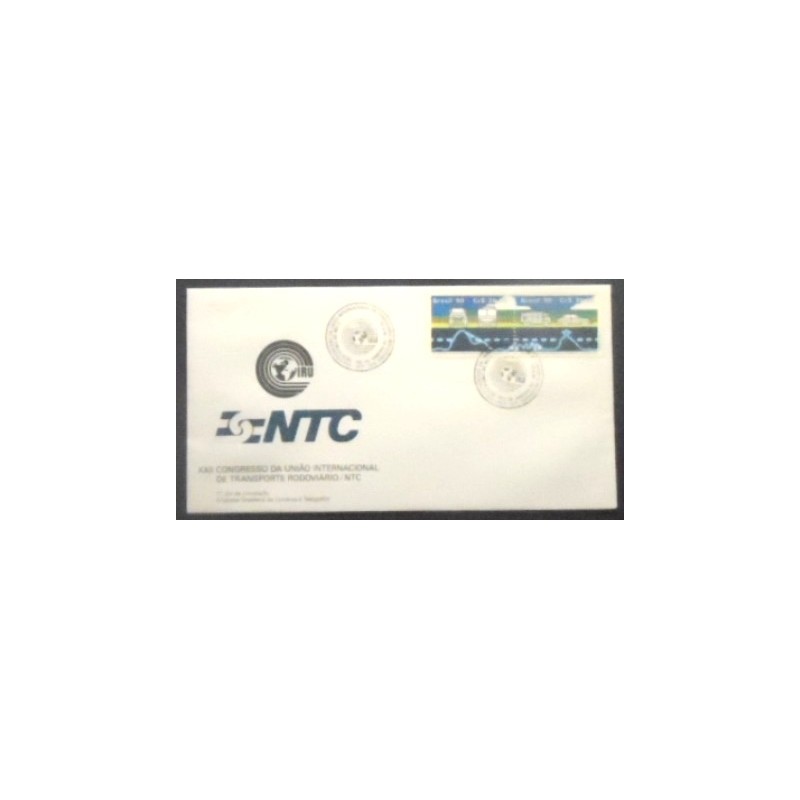 Imagem do FDC Oficial de 1990 nº 502 Congresso Internacional Transportes 12461