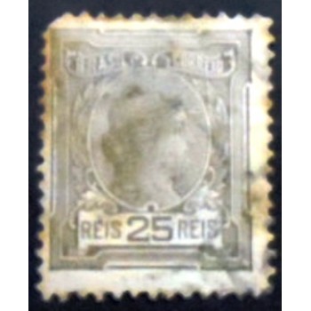 Imagem do selo postal do Brasil de 1919 Alegoria 25 U anunciado