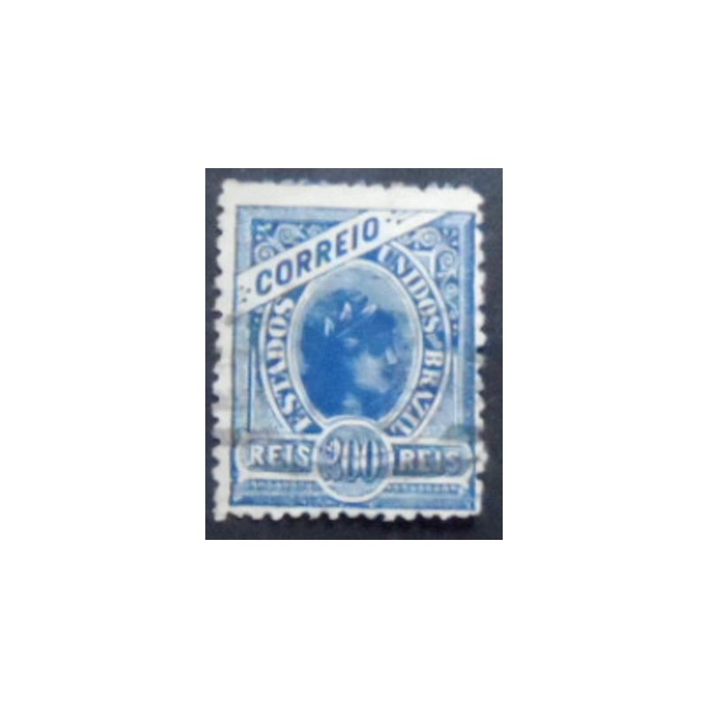 Imagem similar á do selo postal do Brasil de 1905 Alegoria da República 200 U B anunciado