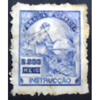 Imagem similar à do selo postal Do Brasil de 1924 Instrução 2 U anunciado