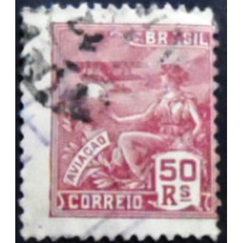 Imagem similar à do selo postal do Brasil de 1930 - Aviação 50 U anunciado