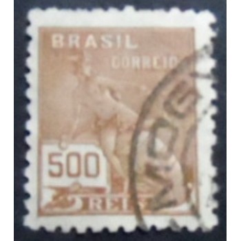 Imagem similar à do selo postal do Brasil 1931 Mercúrio 500 A anunciado