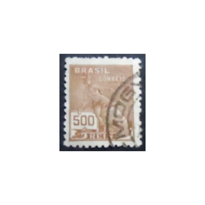 Imagem similar à do selo postal do Brasil 1931 Mercúrio 500 A anunciado