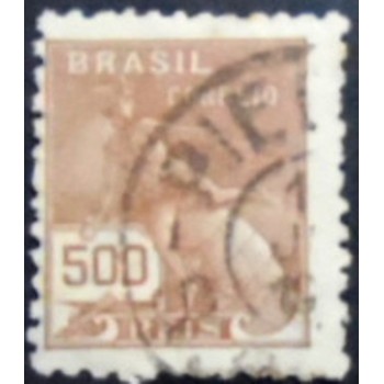 Imagem similar à do selo do Brasil 1931 Mercúrio e Globo 500 U anunciado