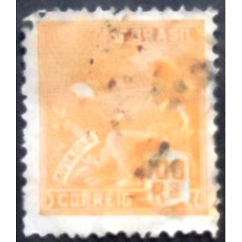 Imagem similar à do selo postal do Brasil de 1931 Aviação 100 U