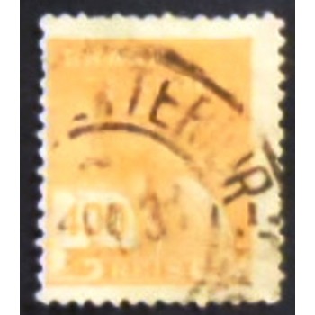 Imagem similar á do selo postal do Brasil de 1928 Mercúrio 400 anunciado