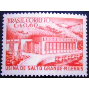 Imagem do selo postal anunciado Hidrelétrica de Salto Grande M