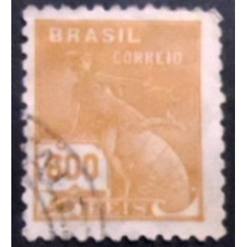 Imagem similar à do selo postal do Brasil de 1931 Mercúrio e Globo 600 U