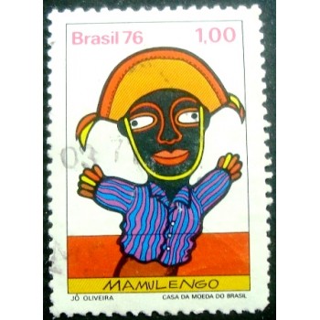 Imagem similar à do selo postal do Brasil de 1976 Cangaceiro U anunciado