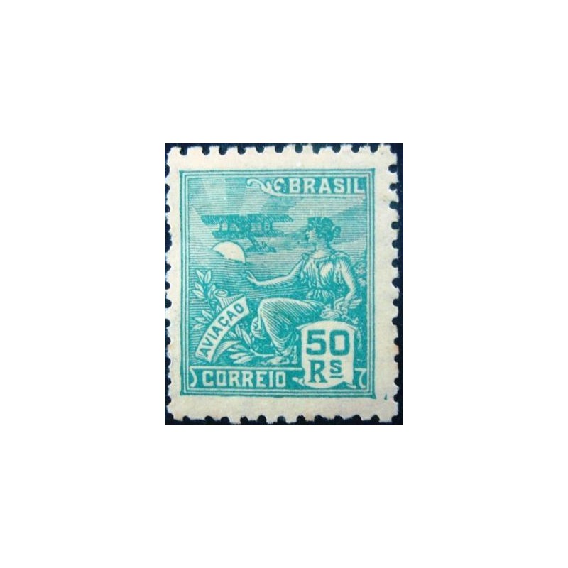 Imagem do selo postal do Brasil de 1939 Aviação N