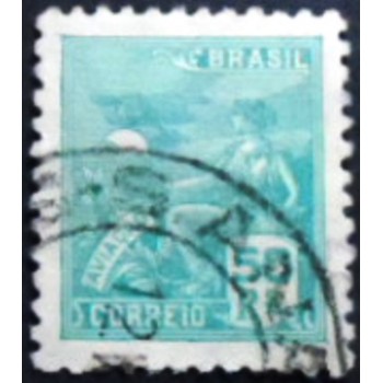 Imagem similar à do selo postal do Brasil de 1939 Aviação 50 U anunciado