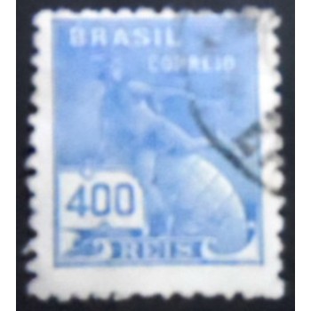 Imagem similar à do selo postal do Brasil de 1939 Mercúrio U anunciado