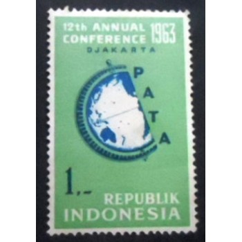 Selo da Indonésia de 1963 Pacific Area Travel Association Conference 1 anunciado