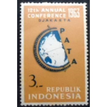 Selo da Indonésia de 1963 Pacific Area Travel Association Conference 3 anunciado
