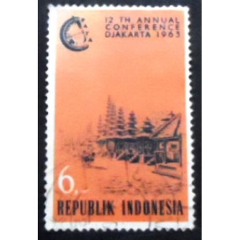 Selo da Indonésia de 1963 Pacific Area Travel Association Conference 6U anunciado