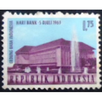 Selo postal da Indonésia de 1963 National Banking Day anunciado