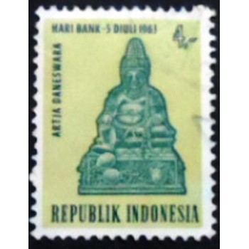 Selo postal da Indonésia de 1963 National Banking Day 4 U anunciado