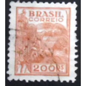 Imagem similar à do selo postal do Brasil de 1941 Trigo 200 U anunciado