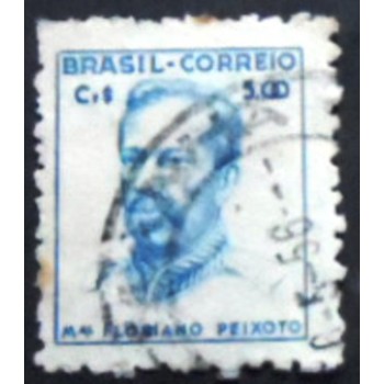 Imagem similar à do selo postal do Brasil de 1950 Floriano Peixoto U anunciado