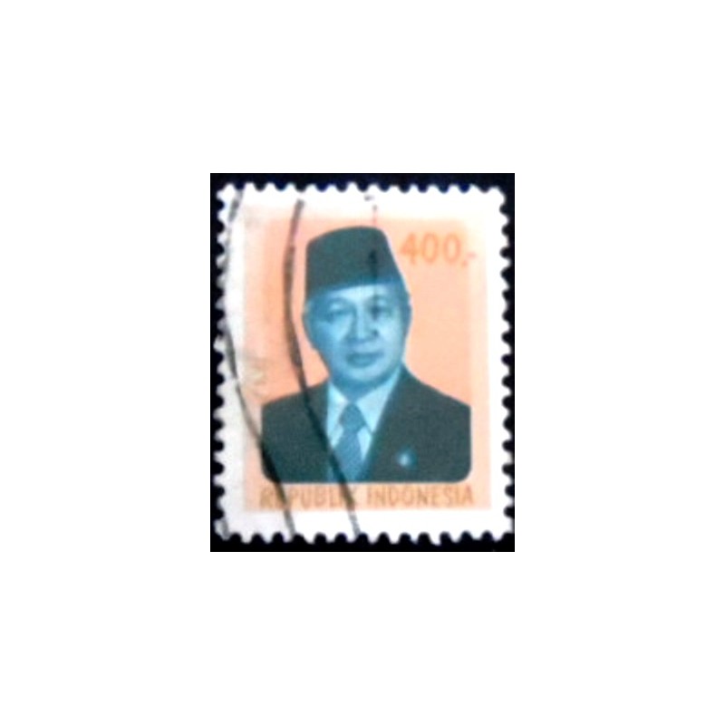 Selo postal da Indonésia de 1981 President Suharto  400 anunciado