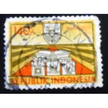 Selo postal da Indonésia de 1987 General Elections 140 anunciado